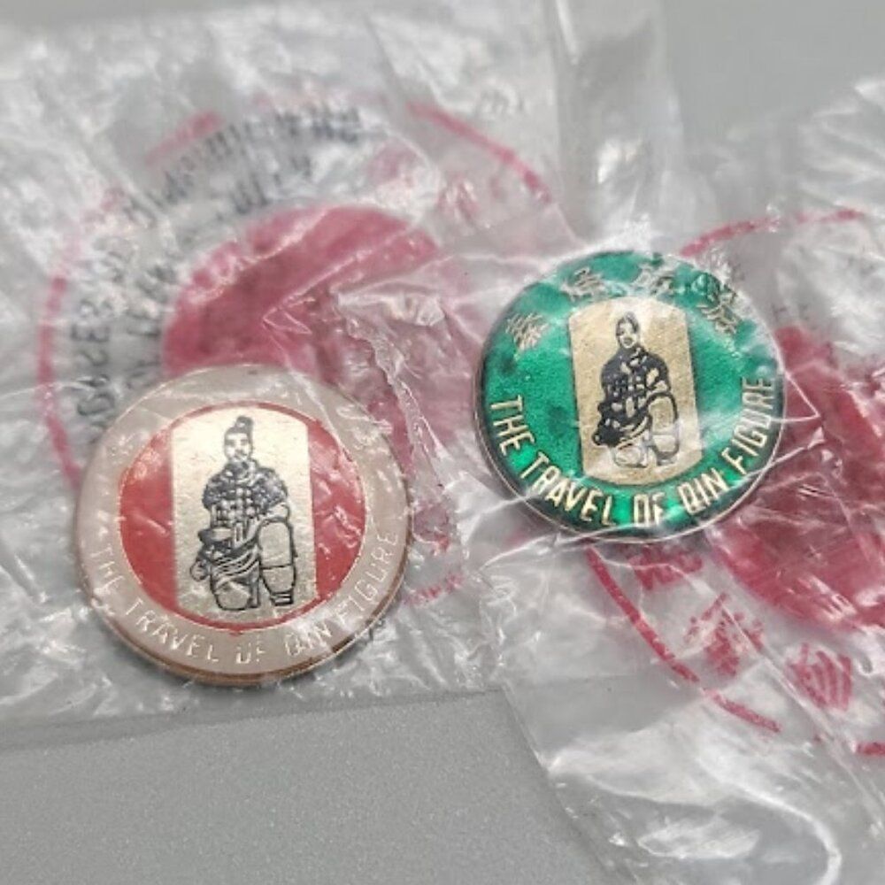 Vintage Japan The Travel of QIN Figure Lapel Pins